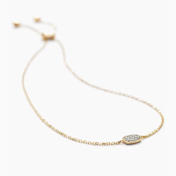 Kendra Scott Diamond 14k Rose Gold Millicent Bracelet - Picture 2 of 3